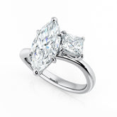 Marquise & Princess Cut Diamond Engagment Ring
