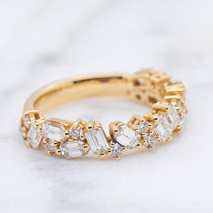 Yellow Gold Lab Grown Diamond Dress Ring