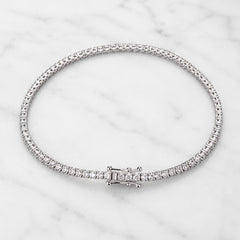 18k White Gold Lab Grown Diamond Tennis Bracelet - 2.22ct