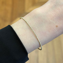 14k Yellow Gold Bead Bangle