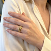 18k Yellow Gold Dress Ring