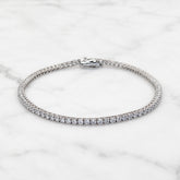 18k White Gold Lab Grown Diamond Tennis Bracelet - 2.22ct