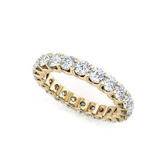 Diamond U Set Eternity Ring