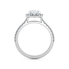 Round Diamond Halo Engagement Ring