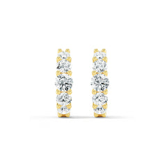 Petite Lab Grown Diamond Hoop Earrings