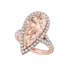 Morganite & Diamond Cocktail Ring