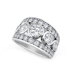 Bezel Set Diamond Dress Ring