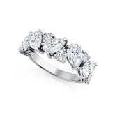 Pear & Round Diamond Dress Ring