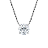 Round Diamond Solitaire Pendant