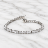 18k White Gold Lab Grown Diamond Tennis Bracelet - 8.04ct