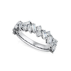 Baguette & Round Diamond Dress Ring