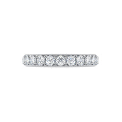 Traditional Pave Set Diamond Wedding Ring