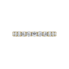 Claw Set Round Diamond Wedding Ring