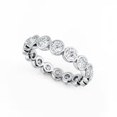 Bezel Set Round Diamond Eternity Ring