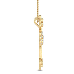 Lab Grown Diamond Orthodox Cross Pendant