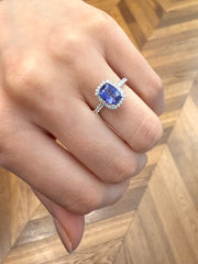 Tanzanite and Diamond Cocktail Ring