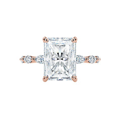 Radiant & Marquise Diamond Engagement Ring