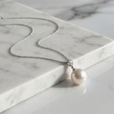 South Sea Pearl & Pave Diamond Pendant
