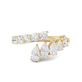 Round & Pear Lab Grown Diamond Wrap Ring