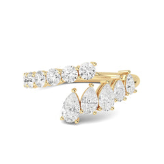 Round & Pear Lab Grown Diamond Wrap Ring