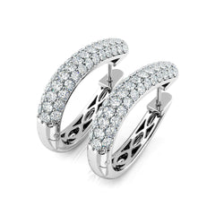 Diamond Pave Huggie Earrings