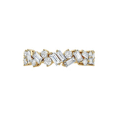 Baguette & Round Diamond Dress Ring