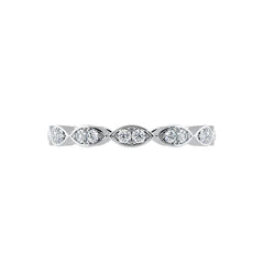 Marquise and Round Diamond Eternity Ring