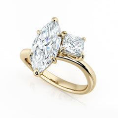 Marquise & Princess Cut Diamond Engagment Ring