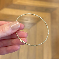 14k Yellow Gold Bead Bangle
