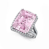 Kunzite & Diamond Cocktail Ring