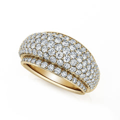 Domed Pave Diamond Dress Ring