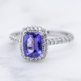 Tanzanite and Diamond Cocktail Ring