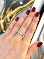 18k Yellow Gold Bezel Set Multi-Shape Diamond Band