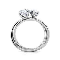 Round & Pear ‘Toi et Moi’ Engagement Ring