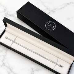18k White Gold Lab Grown Diamond Tennis Bracelet - 5.30ct
