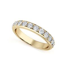 Traditional Pave Set Diamond Wedding Ring