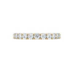 Round Diamond U Set Wedding Ring