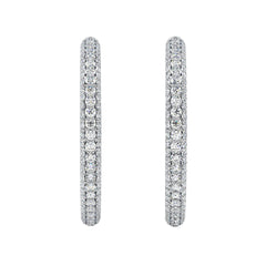 Diamond Hoop Earrings