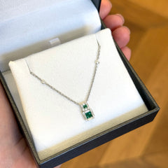 Emerald and Diamond Necklace