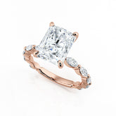Radiant & Marquise Diamond Engagement Ring