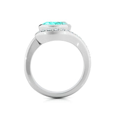 Green Tourmaline & Diamond Cocktail Ring