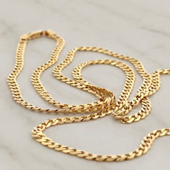 18ct Yellow Gold Curb Link Chain