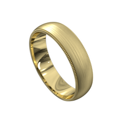 Men's Milgrain Wedding Ring