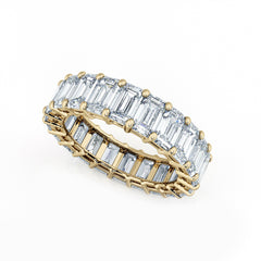 Emerald Cut Diamond Eternity Ring