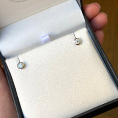 Lab Grown Diamond Bezel Stud Earrings