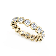 Bezel Set Round Diamond Eternity Ring