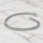 18k White Gold Lab Grown Diamond Tennis Bracelet - 4.60ct