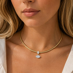 East West Marquise Lab Diamond Pendant