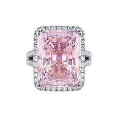 Kunzite & Diamond Cocktail Ring