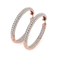 Diamond Hoop Earrings